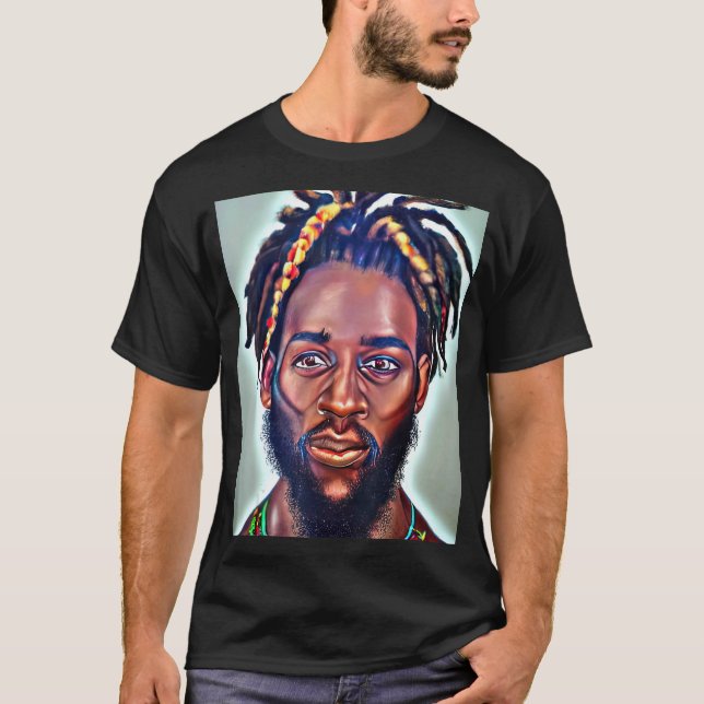 Camiseta Rastaman Reggae Dub Jah Rasta design_33 (Anverso)
