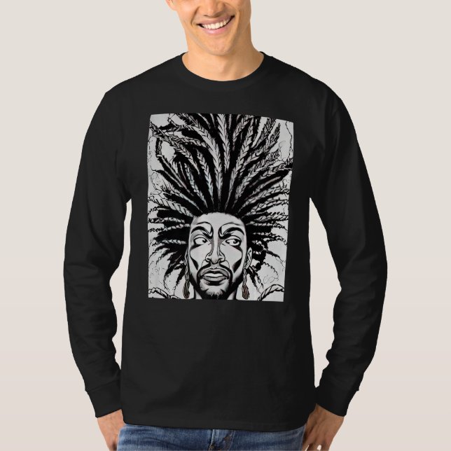 Camiseta Rastaman Reggae Dub Jah Rasta diseño Premium_27 (Anverso)