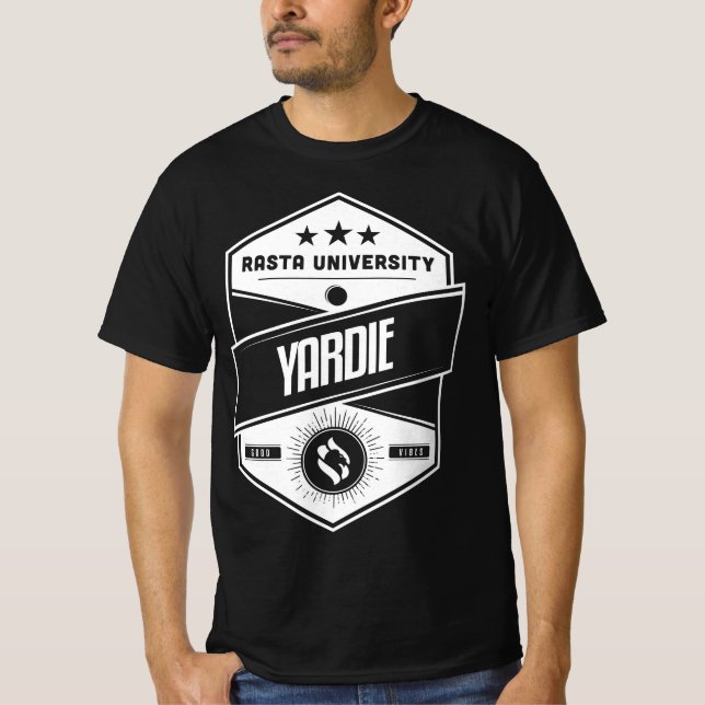 Camiseta Rasto University Yardie Good Vibes Reggae (Anverso)
