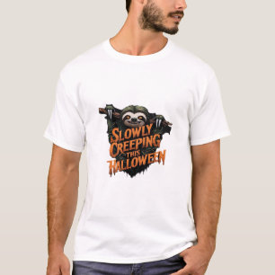 Camiseta Rastrando Lentamente Este Halloween - Perezoso Esp