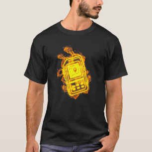 Camiseta Rastreador De Gps De Fuego Flama Geocaching Geocac