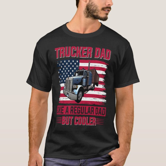 Camiseta Rastreador papá norteamericano tema de la angustia (Anverso)