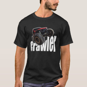 Camiseta rastrear o rastrear roca arrastrándose fuera de ro