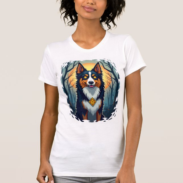 Camiseta Rastreo de Collie Maldito (Anverso)