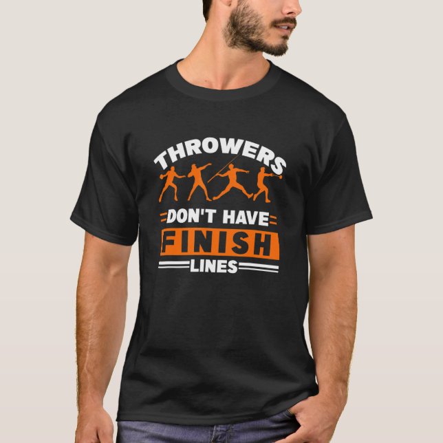 Camiseta Rastreo y lanzadores de campo no tienen líneas de  (Anverso)