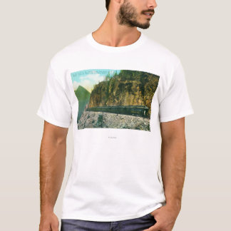 Camiseta Rastro al norte del punto rocoso, del paso blanco