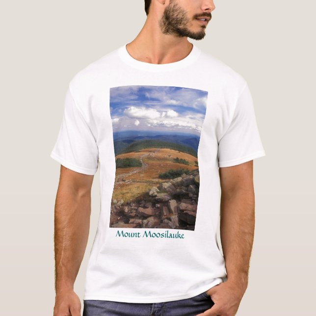 Camiseta Rastro de la cumbre de Moosilauke del soporte (Anverso)