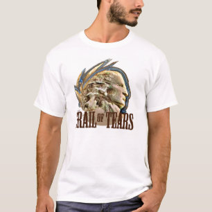Camiseta Rastro de la migración cherokee de los rasgones a
