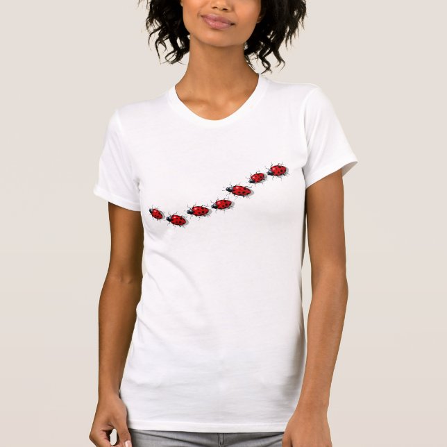 Camiseta Rastro de las mariquitas (mariquitas): Arte (Anverso)