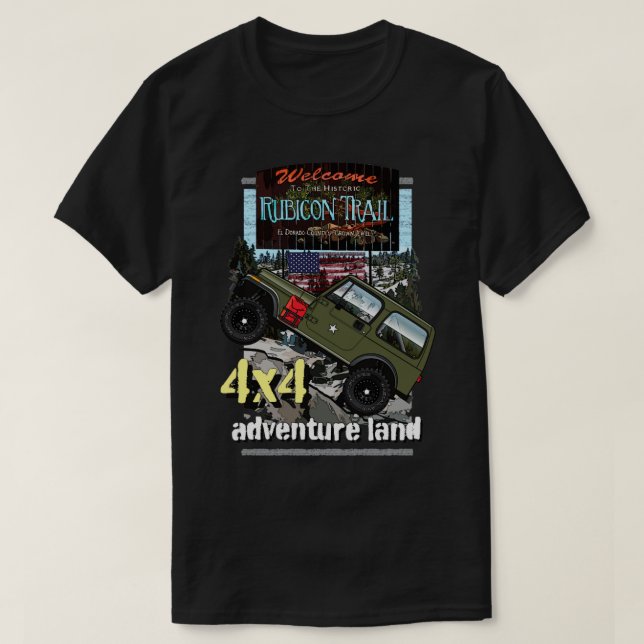 Camiseta rastro de rubicón1 (Diseño del anverso)