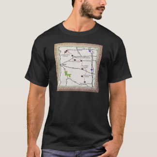 CAMISETA RASTRO DEAM DEL KT KNOBSTONE DEL MAPA DEL RASTRO A