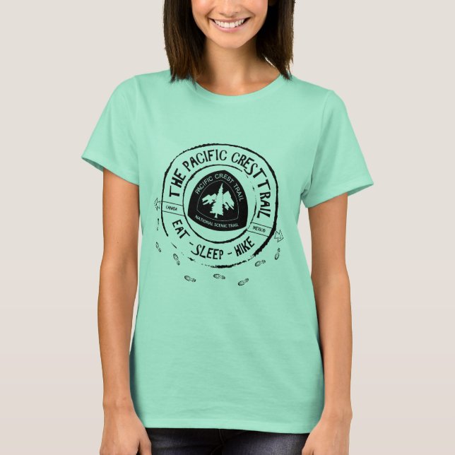 Camiseta Rastro pacífico del escudo - coma el alza del (Anverso)