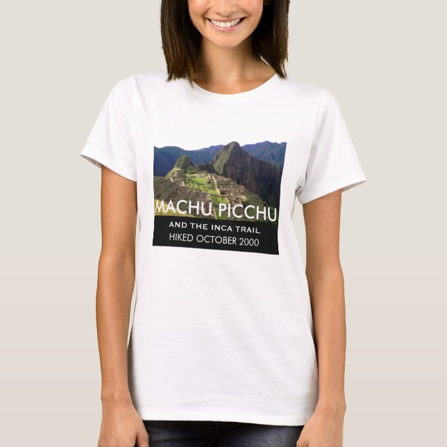 Camiseta Rastro personalizado Machu Picchu del inca (Anverso)