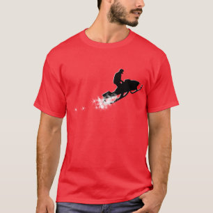 Camiseta rastro snowmobiling del polvo