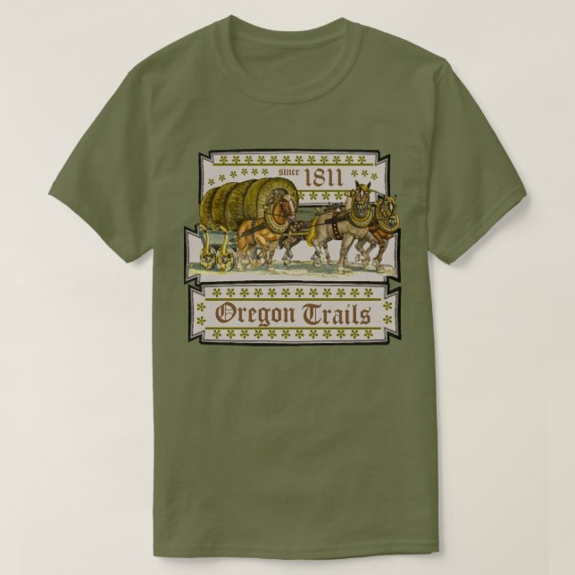Camiseta Rastros de Oregon (Diseño del anverso)