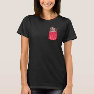 Camiseta Rat Animal Cute Pocket Mascota Propietario Rodent