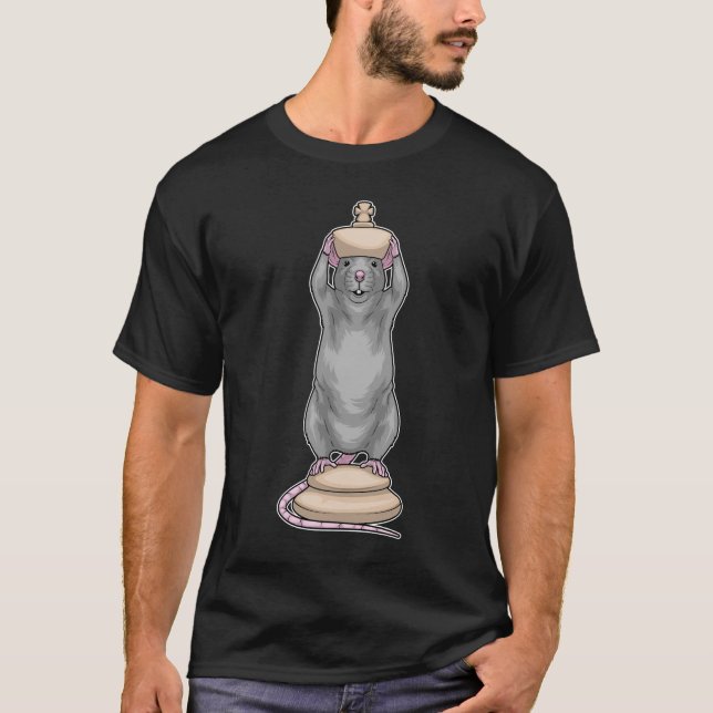 Camiseta Rat Chess pieza King Chess (Anverso)