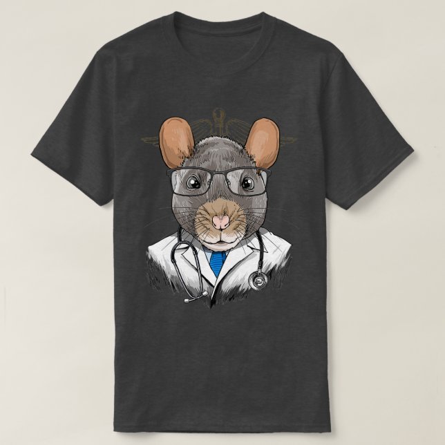 Camiseta Rat Doctor Vet Veterinarian Animal Lover 1 (Diseño del anverso)