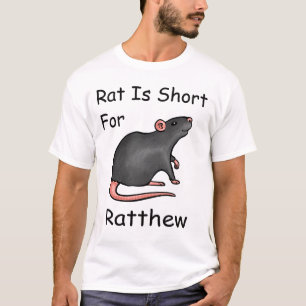 Camiseta Rat es corto para Ratthew Funny Meme