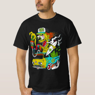 Camiseta Rat Fink trixie negro infierno no tiene furia Merc