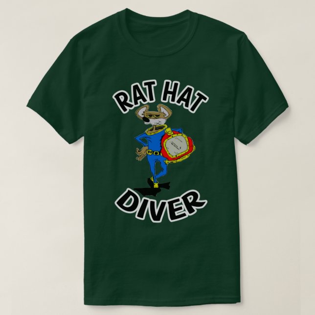 Camiseta Rat Gorra Diver (Diseño del anverso)
