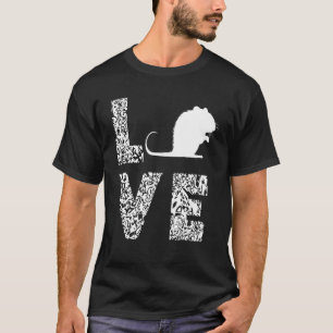 Camiseta Rat Love Leopard Rat Mouse Rodent Rat Rat Lo Dueño