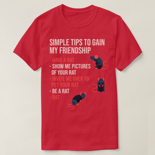 Camiseta Rat Lover (Diseño del anverso)