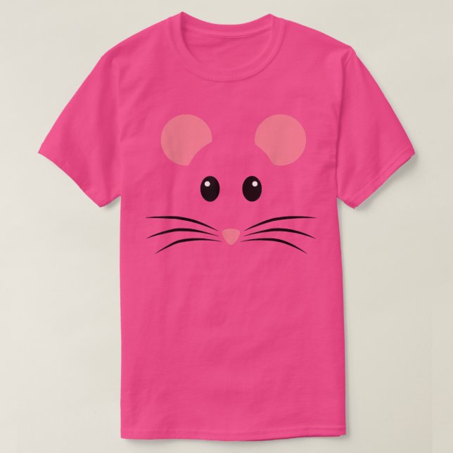 Camiseta Rat Mouse Face Costume Funny Halloween (Diseño del anverso)