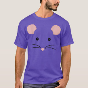 Camiseta Rat Mouse Face Costume Halloween Pretende que soy