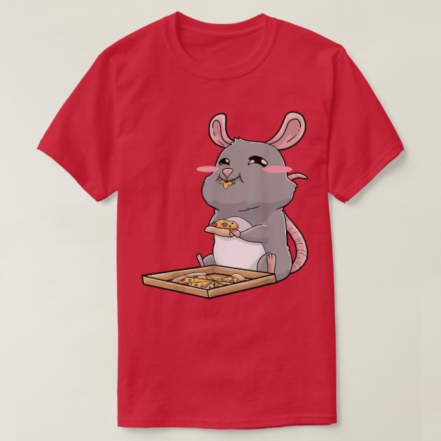 Camiseta Rat Pizza Anime Kawaii 26994890 (Diseño del anverso)