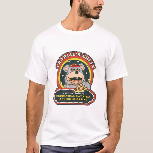 Camiseta Rat Pizza Mecánica & Casino T-Shirt (Anverso)