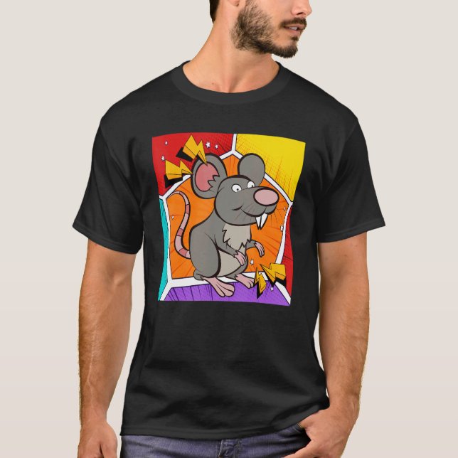 Camiseta Rat Pop Rat, propietario de Rodent Animal Mascota (Anverso)