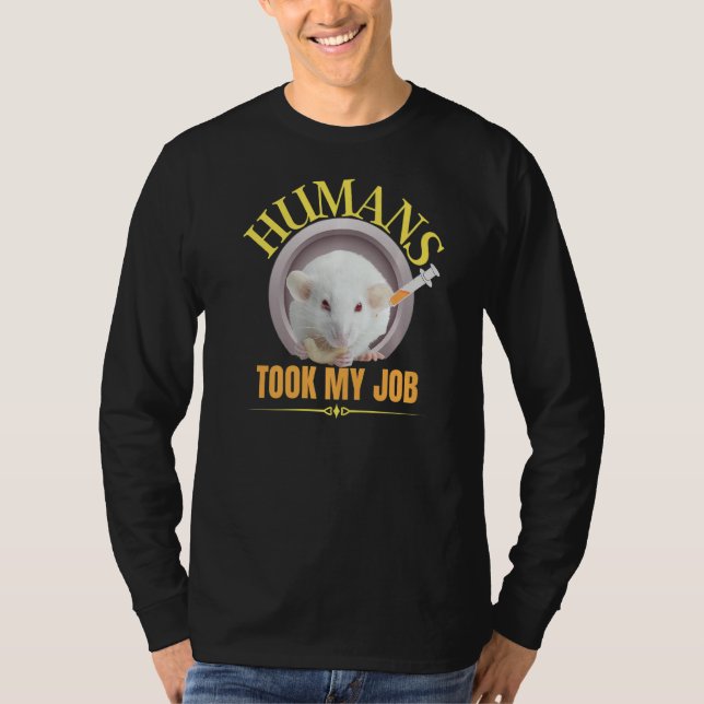 Camiseta Rat Rat Life Chica A Rats Crazy Humans Me Llevó (Anverso)