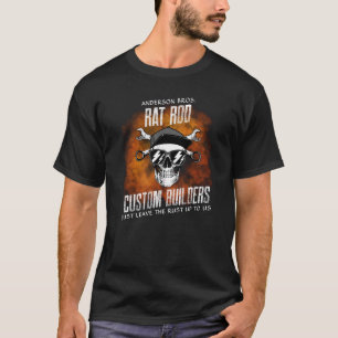 Camiseta Rat Rod Personalizado Builders Funny Slogan Mechan