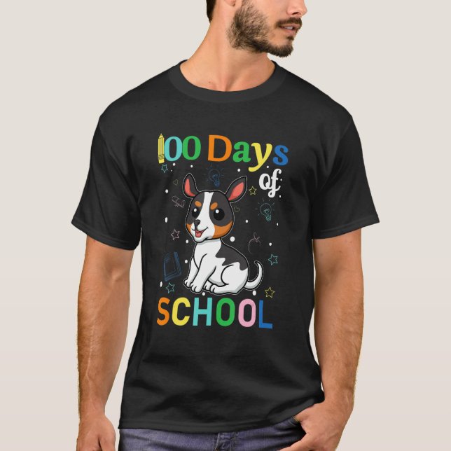 Camiseta Rat Terrier Dog Lovers Teacher Student 100th Day o (Anverso)