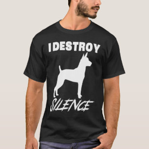 Camiseta Rat Terrier Gif Destruyo Silencio