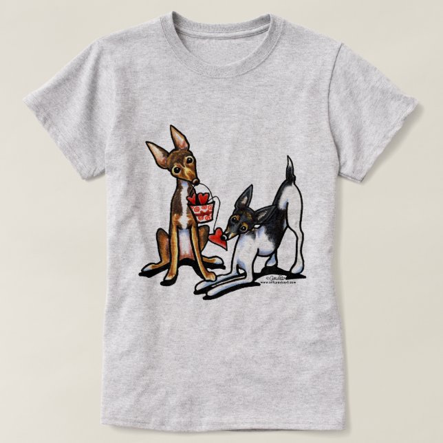 Camiseta Rat Terrier Saperarts (Diseño del anverso)