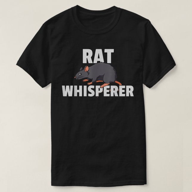 Camiseta Rat Whisperer Mouse Mascota lindo propietario de l (Diseño del anverso)