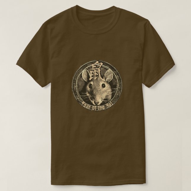 Camiseta "Rat" zodiaca china (Diseño del anverso)