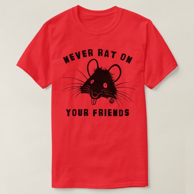 Camiseta rata a los amigos (Diseño del anverso)