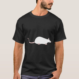 Camiseta Rata blanca del mascota del albino