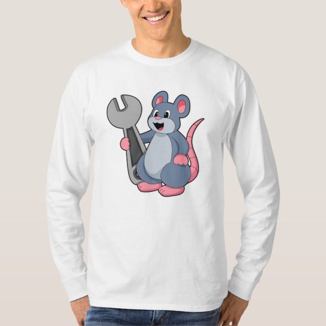 Camiseta Rata como mecánica con llave (Anverso)