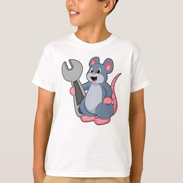 Camiseta Rata como mecánica con llave (Anverso)