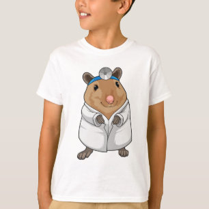 Camiseta Rata como Médica con abrigo de Médica