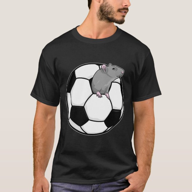 Camiseta Rata con balón de fútbol (Anverso)