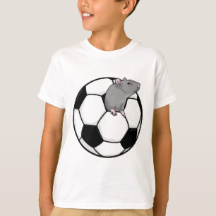 Camiseta Rata con balón de fútbol