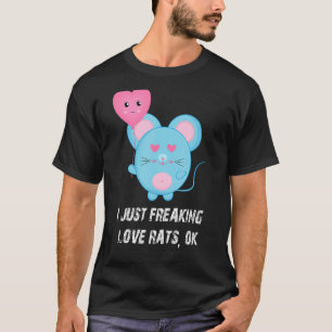 Camiseta Rata De Amor De Rata Cuta, Rata De Amor Fascinante