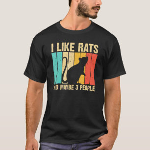 Camiseta Rata de diseño Rat Hombres Mujeres Ropa de roedor 