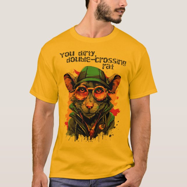 Camiseta Rata de doble cruce (Anverso)