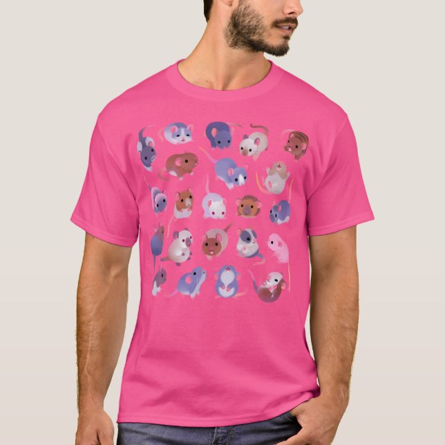 Camiseta Rata de fantasía - Rosa (Anverso)